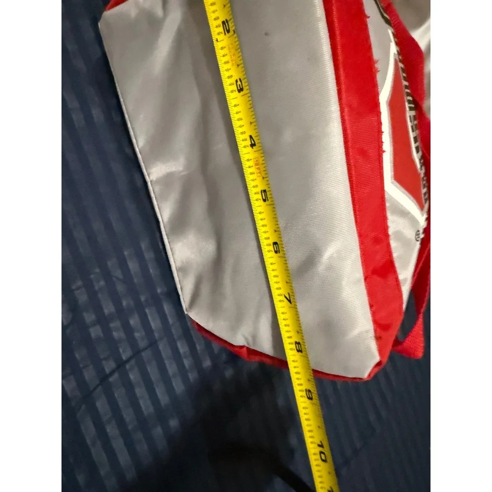 Ohio State Buckeyes Insulated Lunch Bag Cooler Silver Red Adjustable Strap